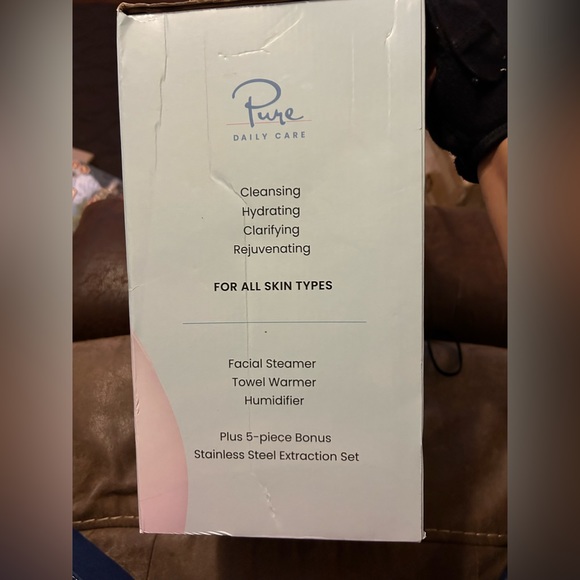 Large 3-in-1 Ionic Facial Nano Steamer w Precise Temp🌡️Control + 5Pc Skin Kit - Picture 3 of 8